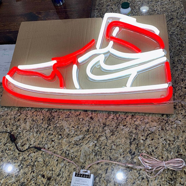 Nike shoe deals neon light